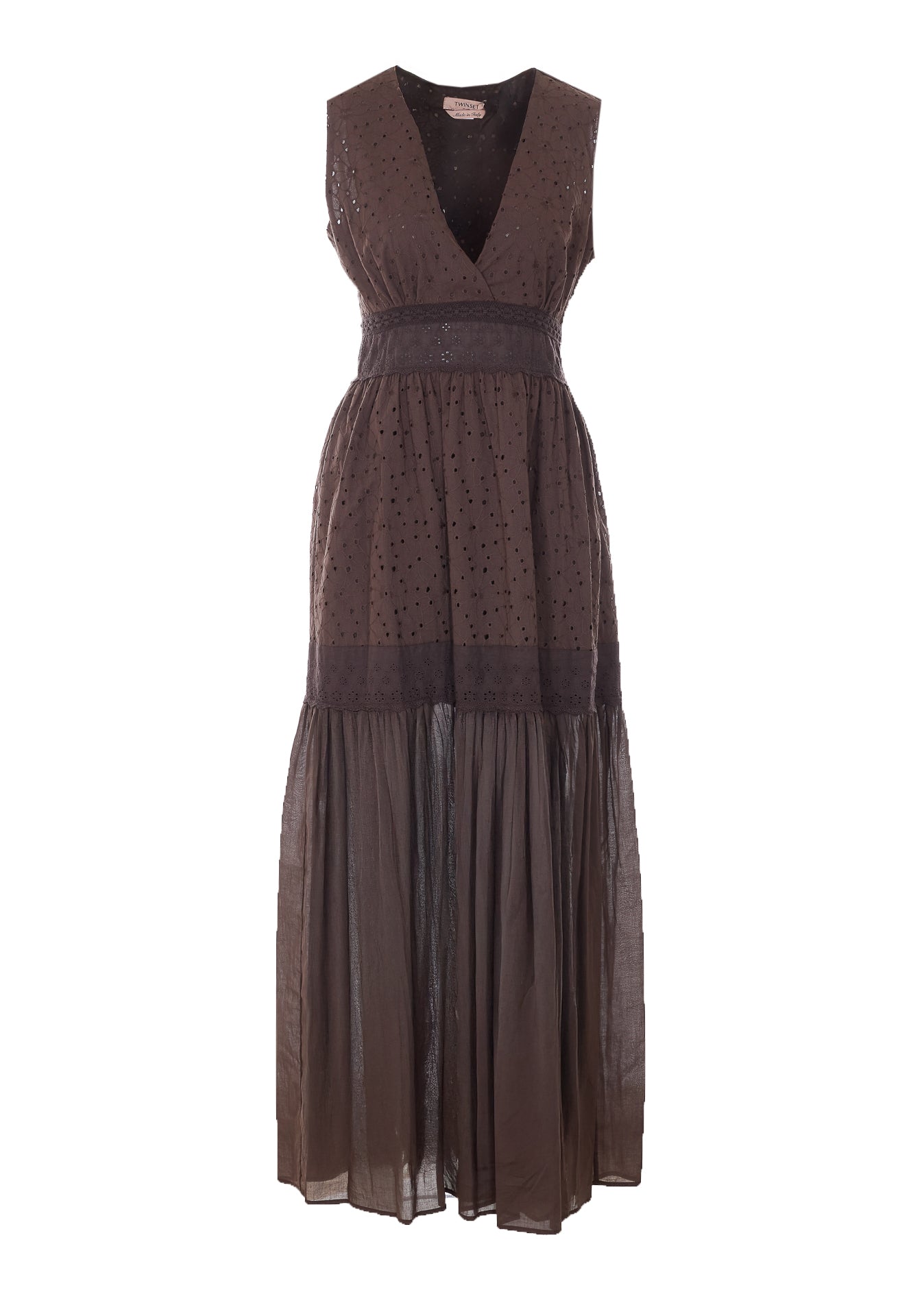 Twin-Set Dresses Brown Cotton