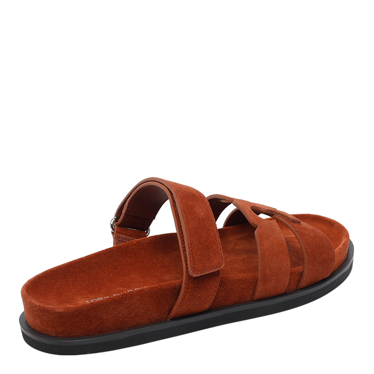 Tory Burch Sandals Brown Suede Leather/rubber Sole