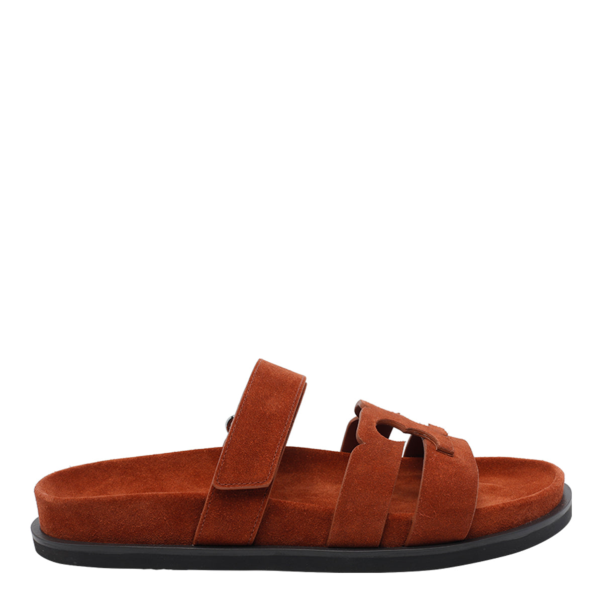Tory Burch Sandals Brown Suede Leather/rubber Sole