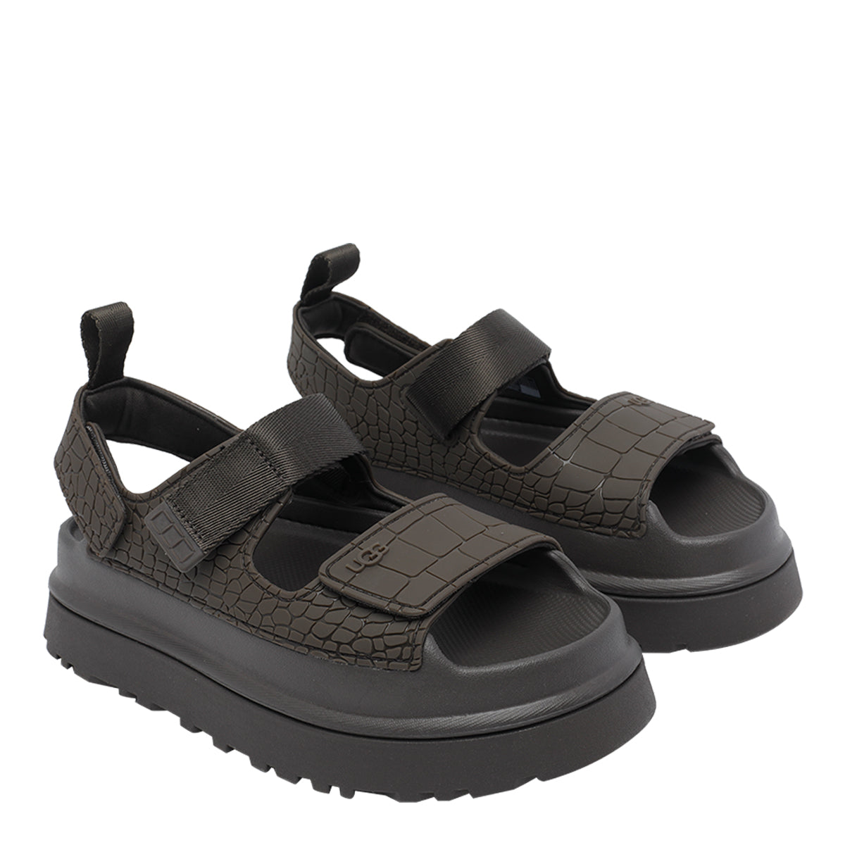 Ugg Sandals Grey Rubber/rubber Sole