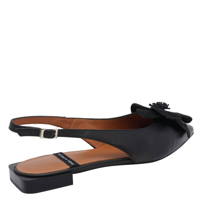 Angel Alarcon With Heel Black Suede Leather/rubber Sole