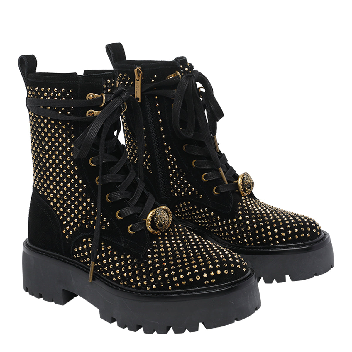 Kurt Geiger Boots Black Suede Leather/rubber Sole