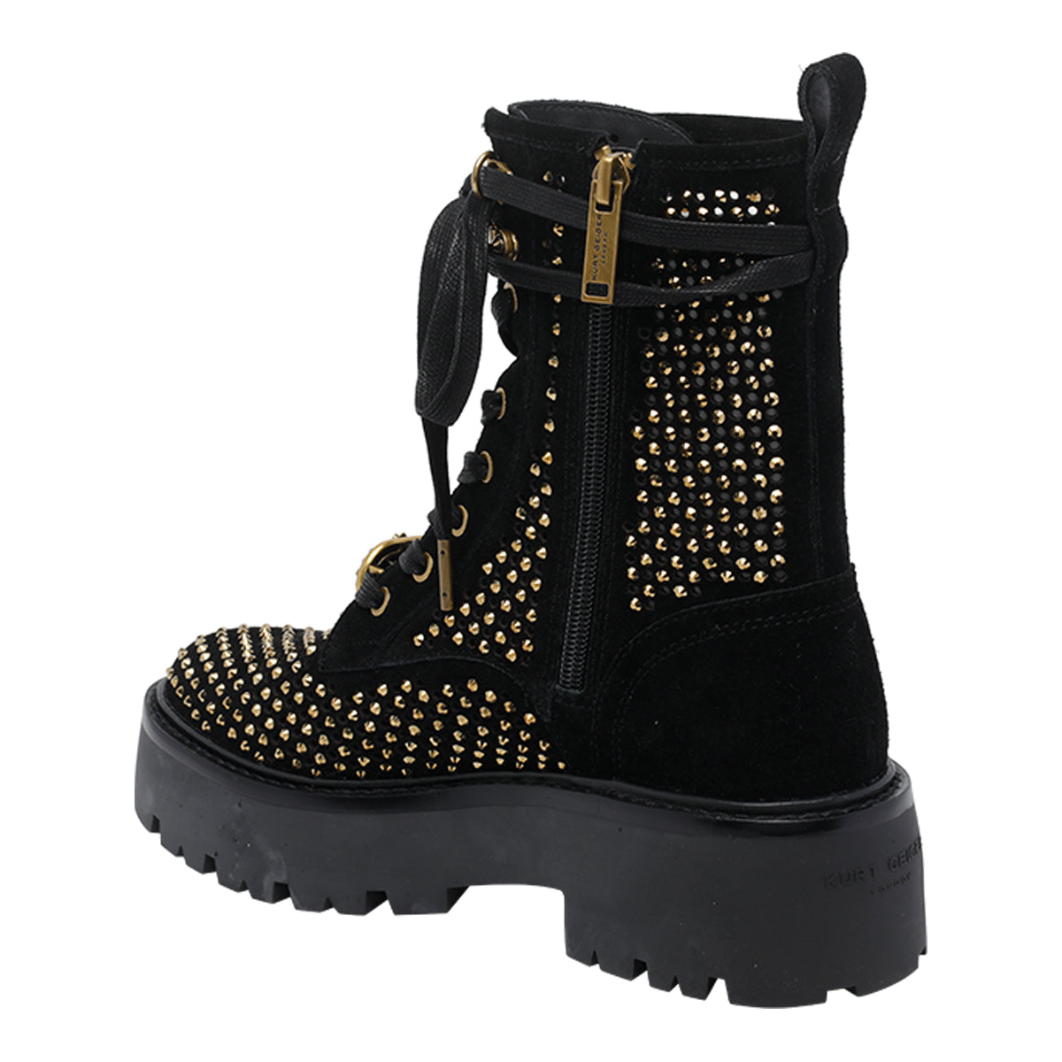 Kurt Geiger Boots Black Suede Leather/rubber Sole
