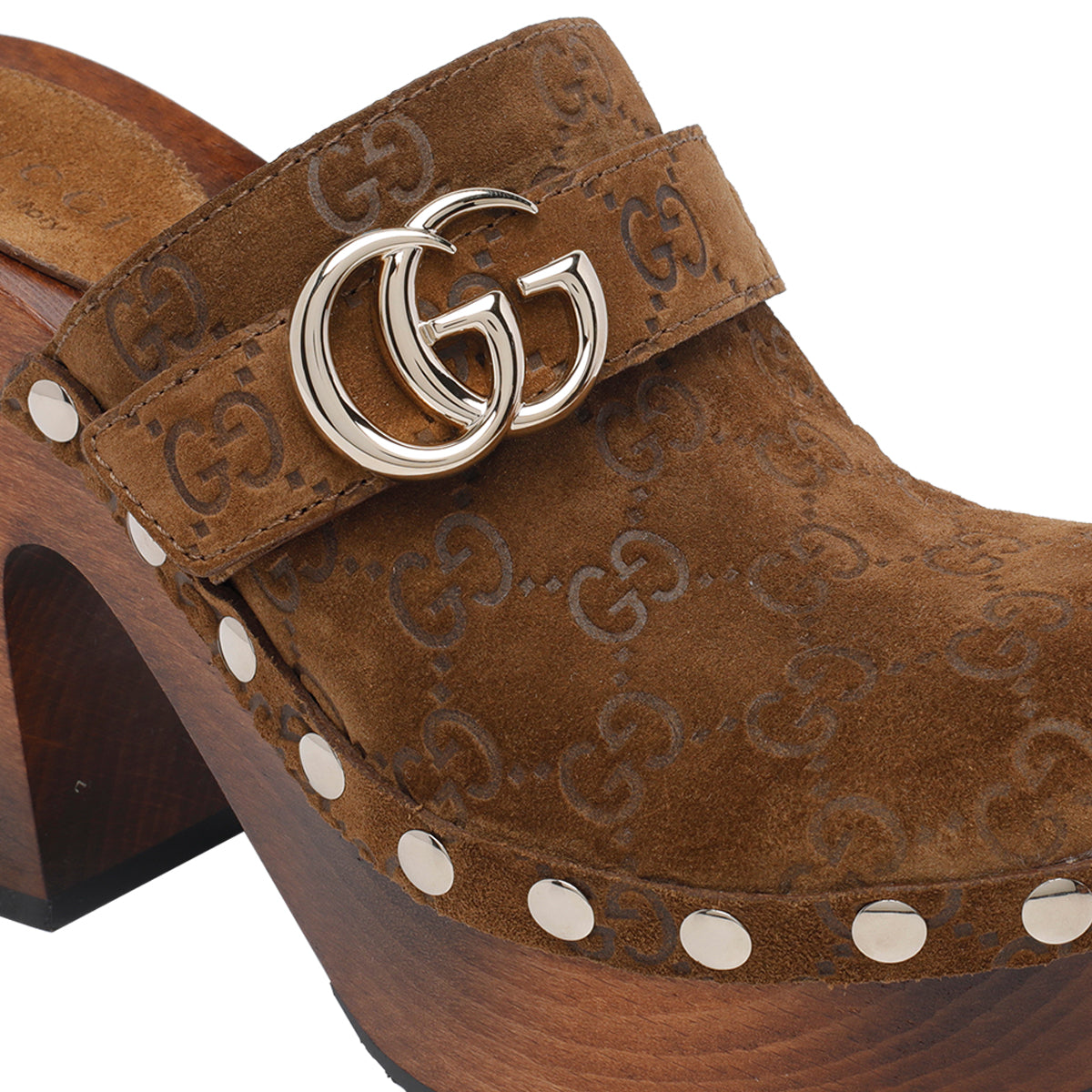 Gucci Sandals Brown Suede Leather/rubber Sole
