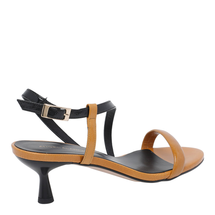 Angel Alarcon With Heel Black Calf Leather/rubber Sole