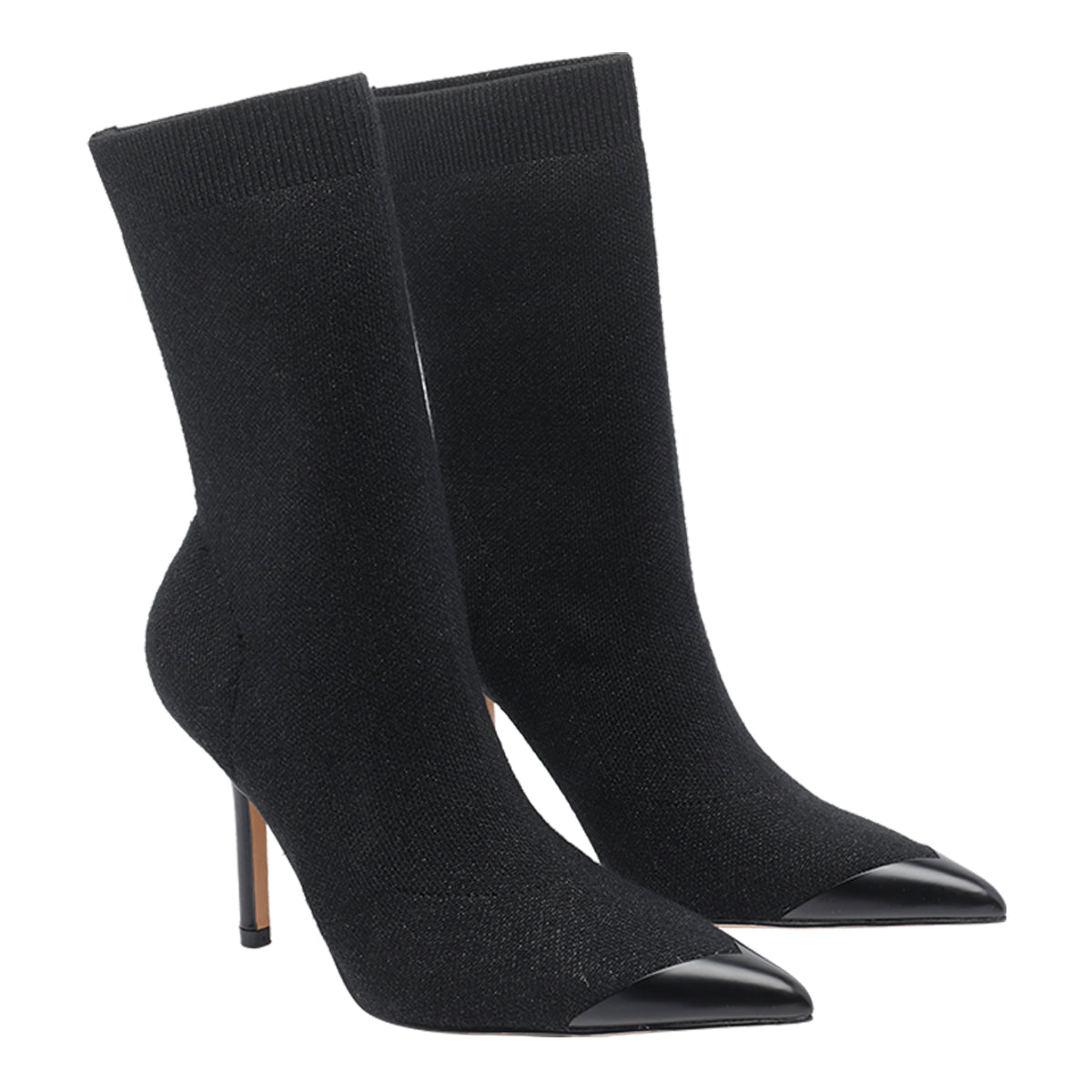 Kurt Geiger Boots Black Fabric/rubber Sole