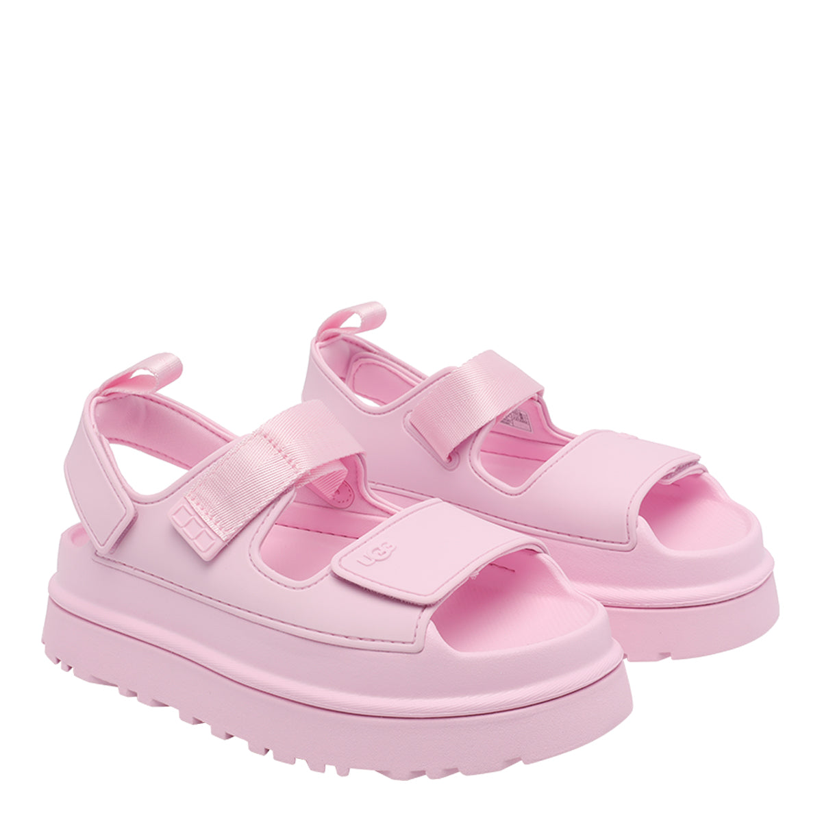 Ugg Sandals Pink Rubber/rubber Sole