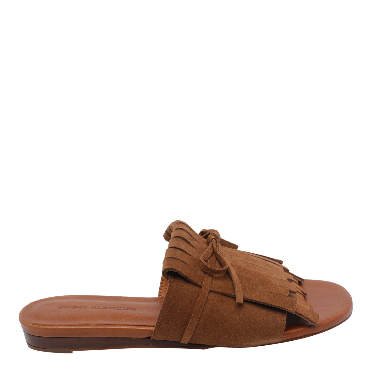 Angel Alarcon Sandals Brown Suede Leather/rubber Sole