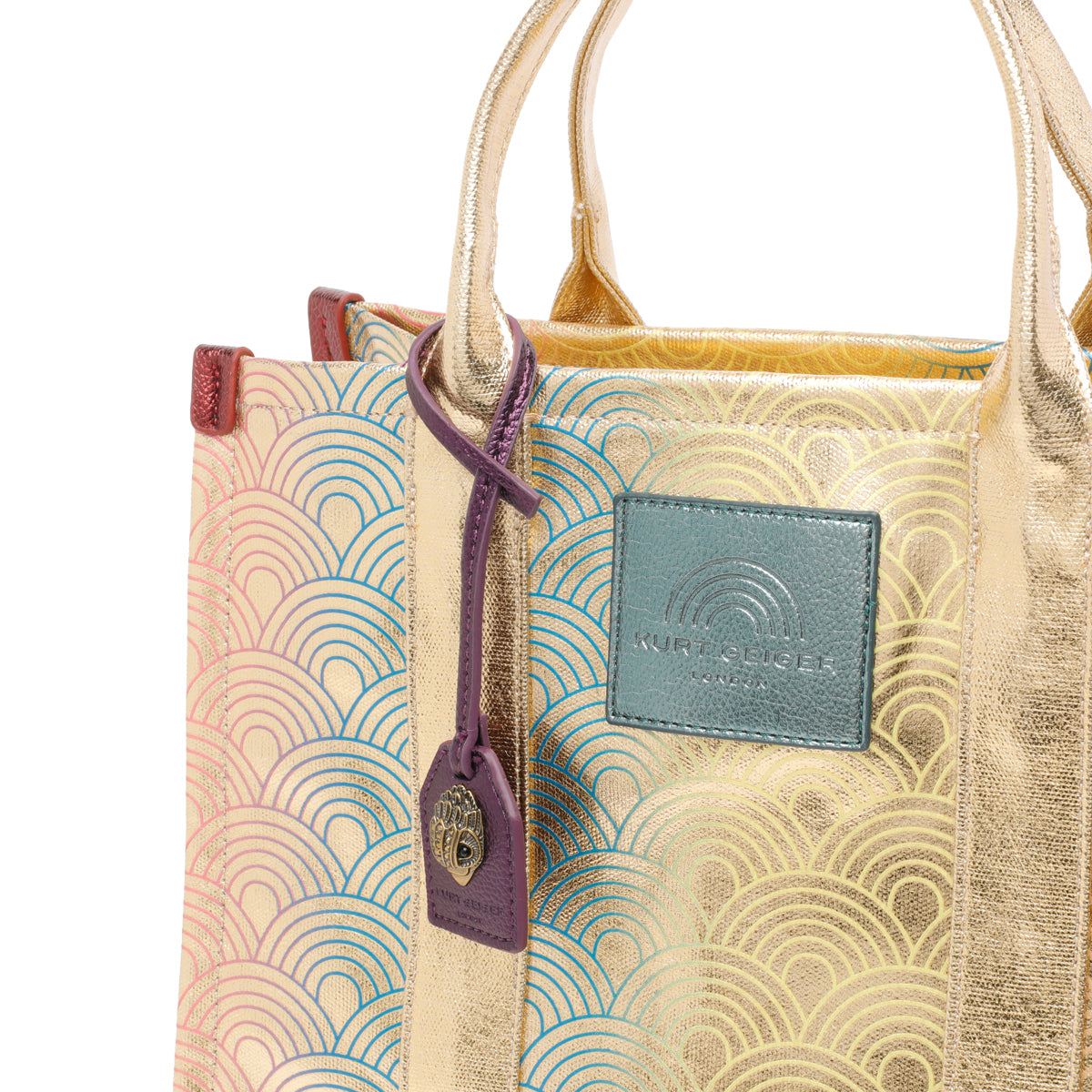 Kurt Geiger Bags Golden Cotton Polyester
