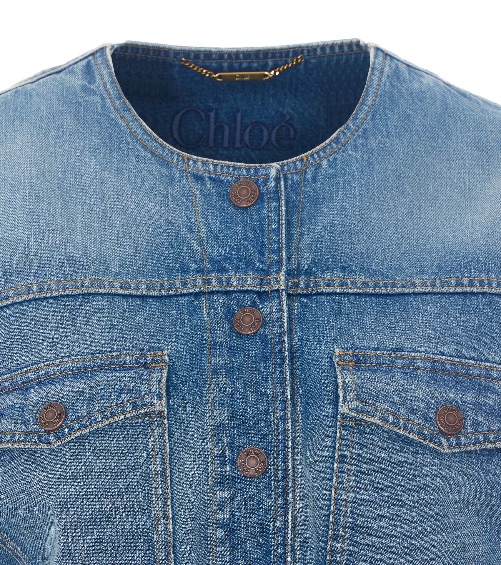 Chloè Jackets Blue Cotton