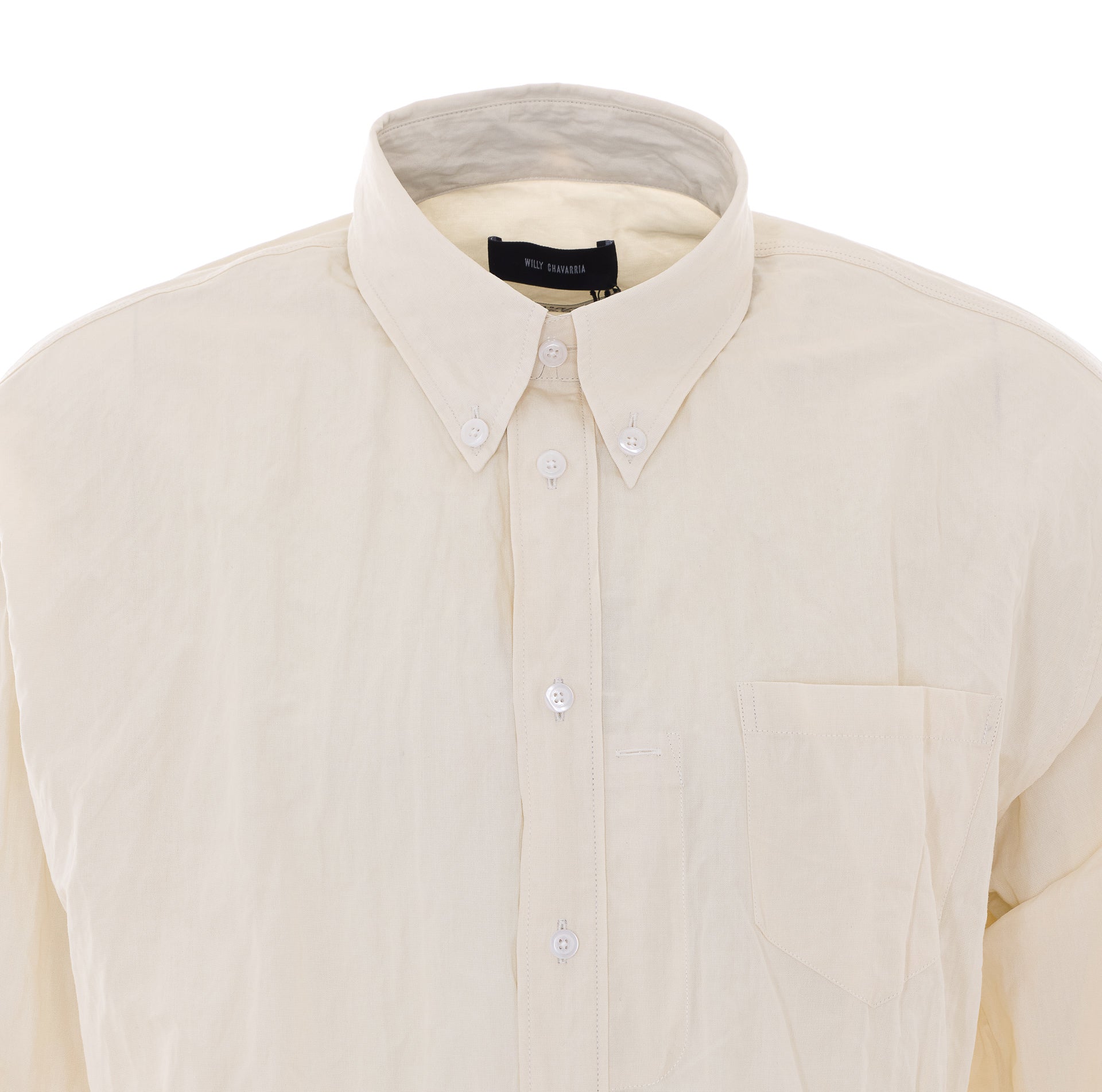 Willy Chavarria Shirts Beige Cotton
