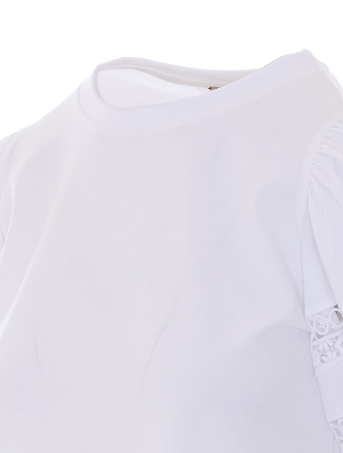 Twin-Set T-Shirts And Polos White Cotton
