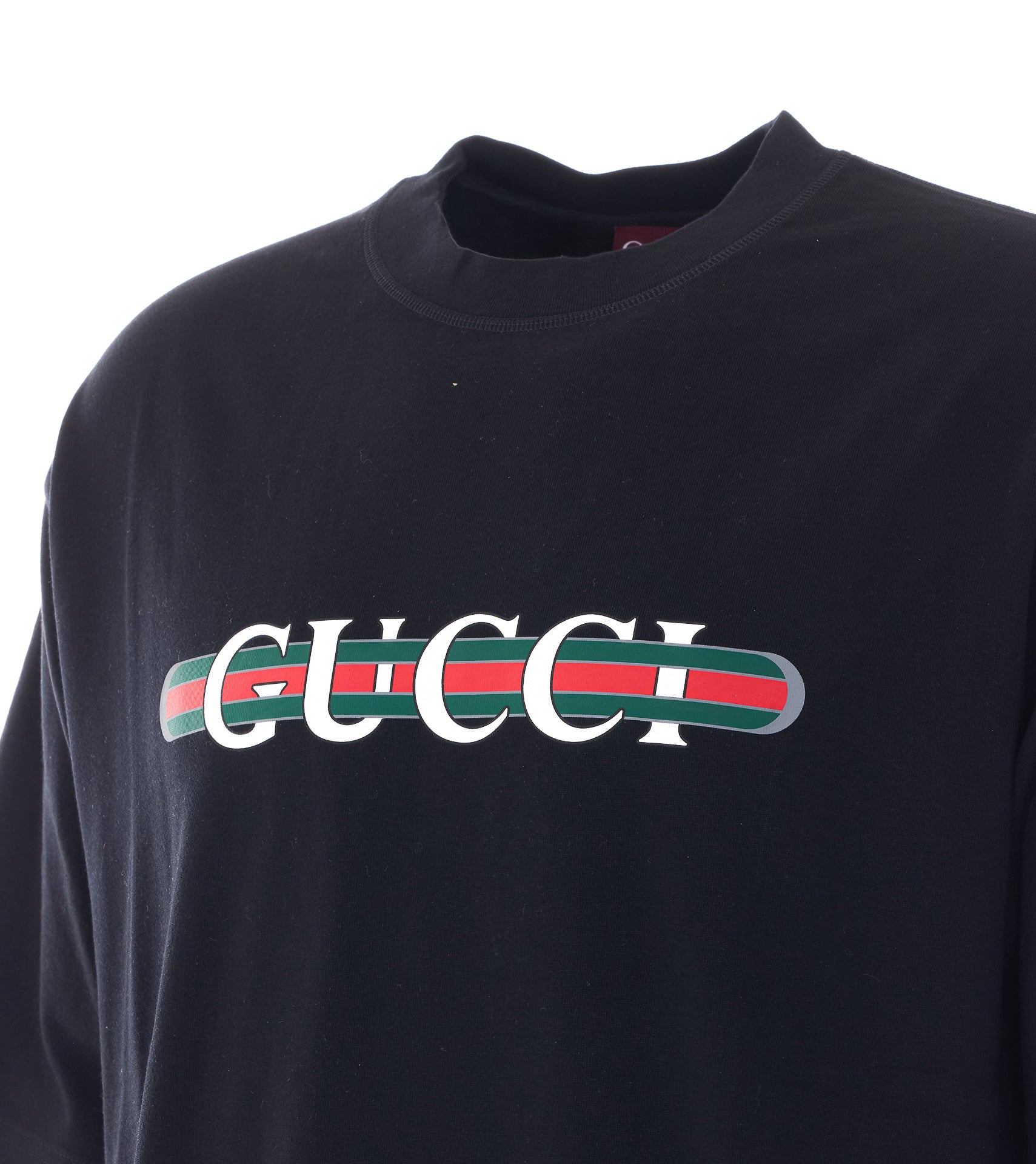 Gucci T-Shirts And Polos Black Cotton