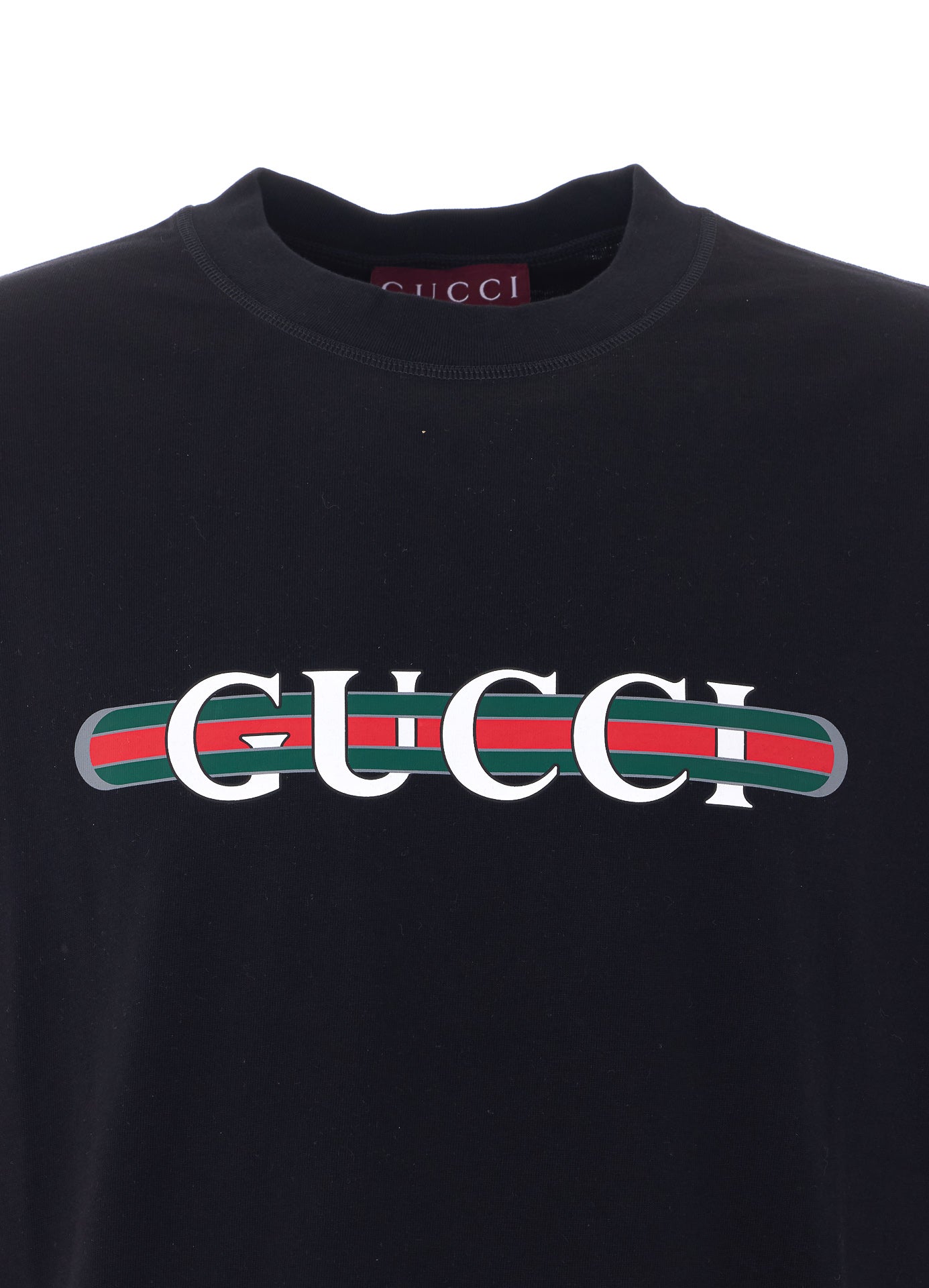 Gucci T-Shirts And Polos Black Cotton