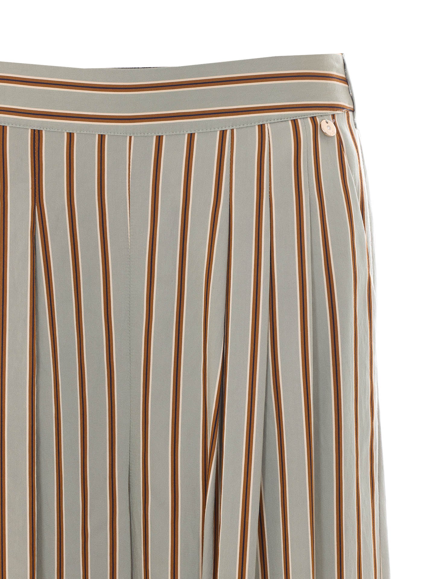 Liu Jo Trousers Green Viscose