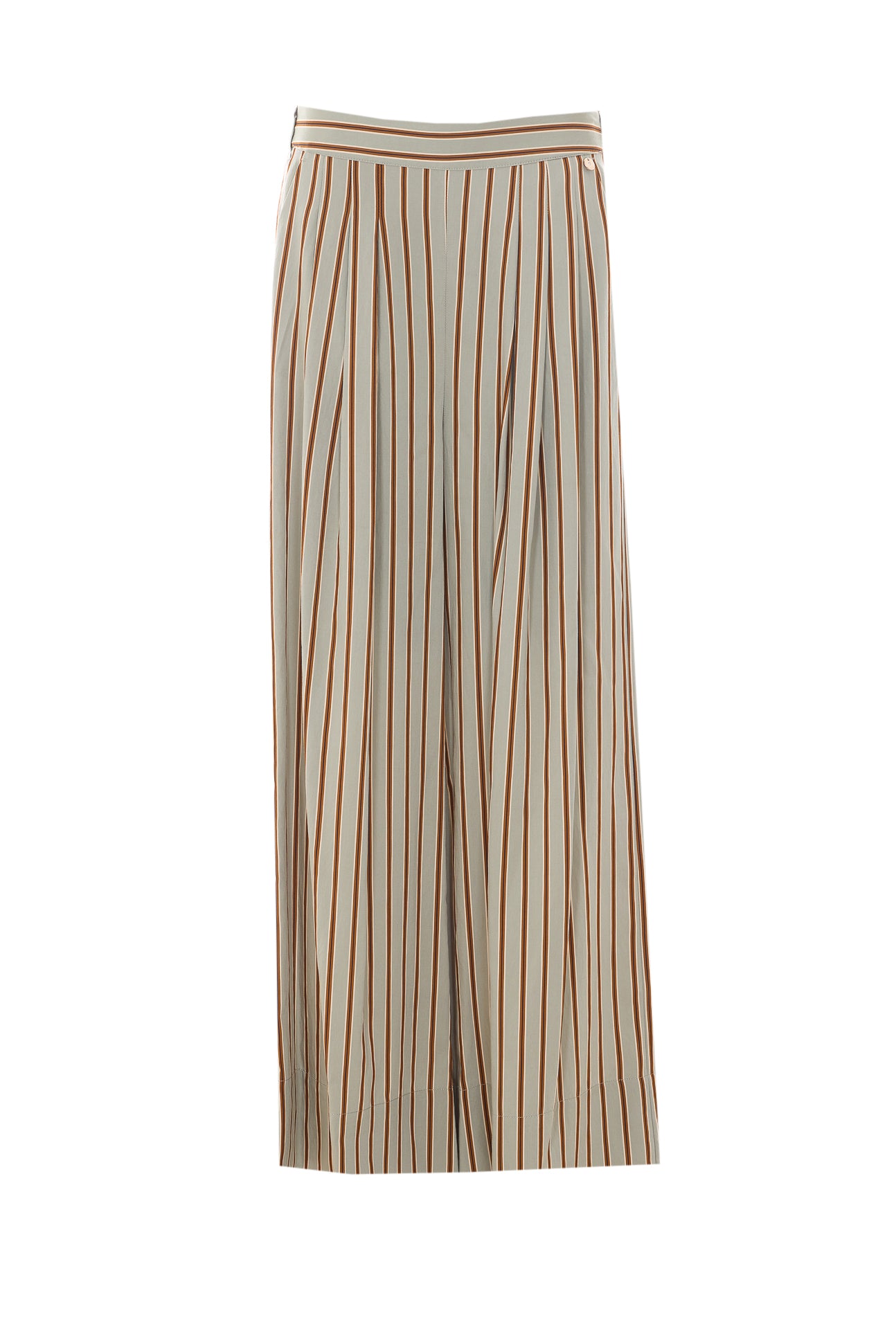Liu Jo Trousers Green Viscose