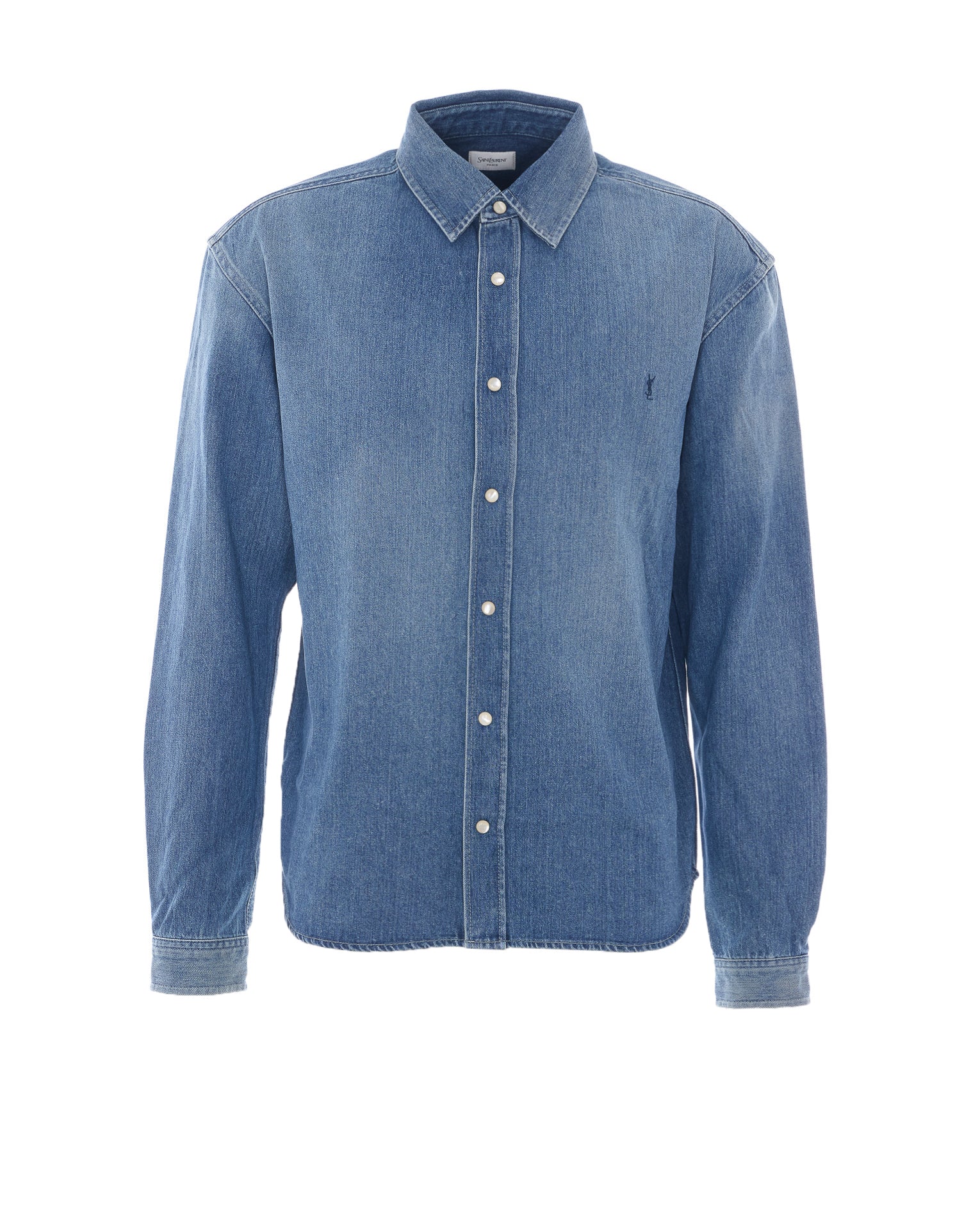 Saint Laurent Shirts Blue Cotton