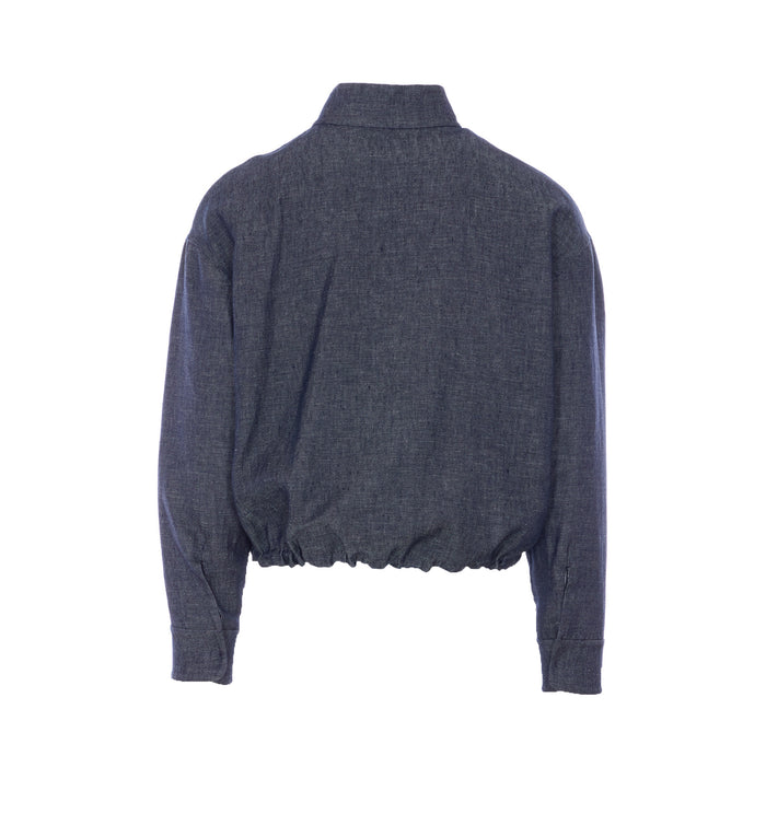 Fendi Jackets Blue Linen