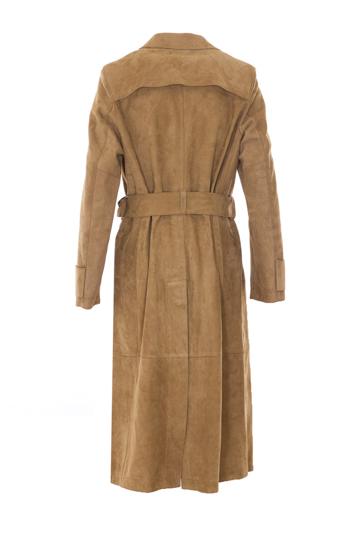 Golden Goose Coats Beige Ovine Leather