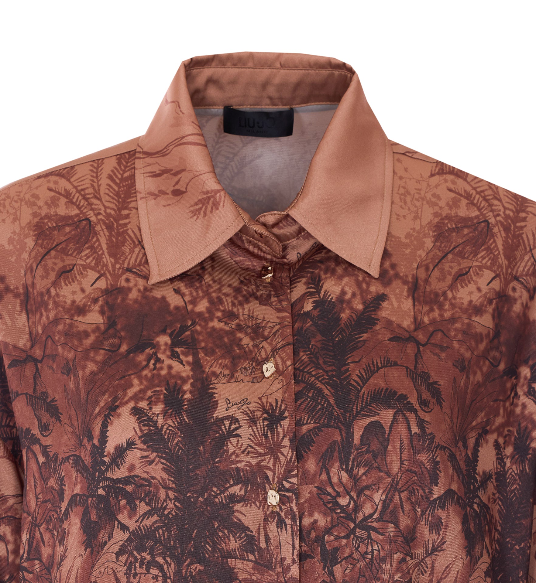Liu Jo Shirts Brown Polyester