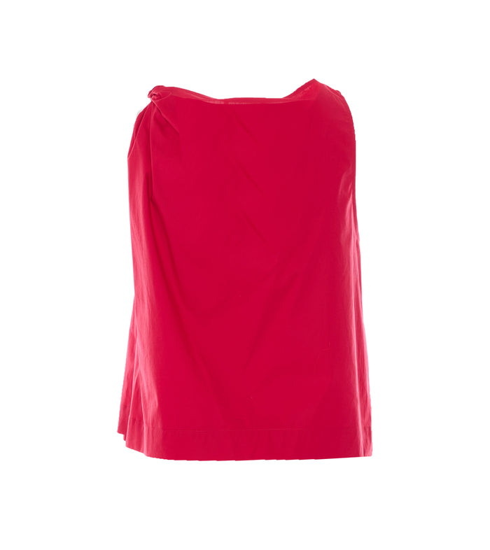 Twin-Set Top Red Cotton