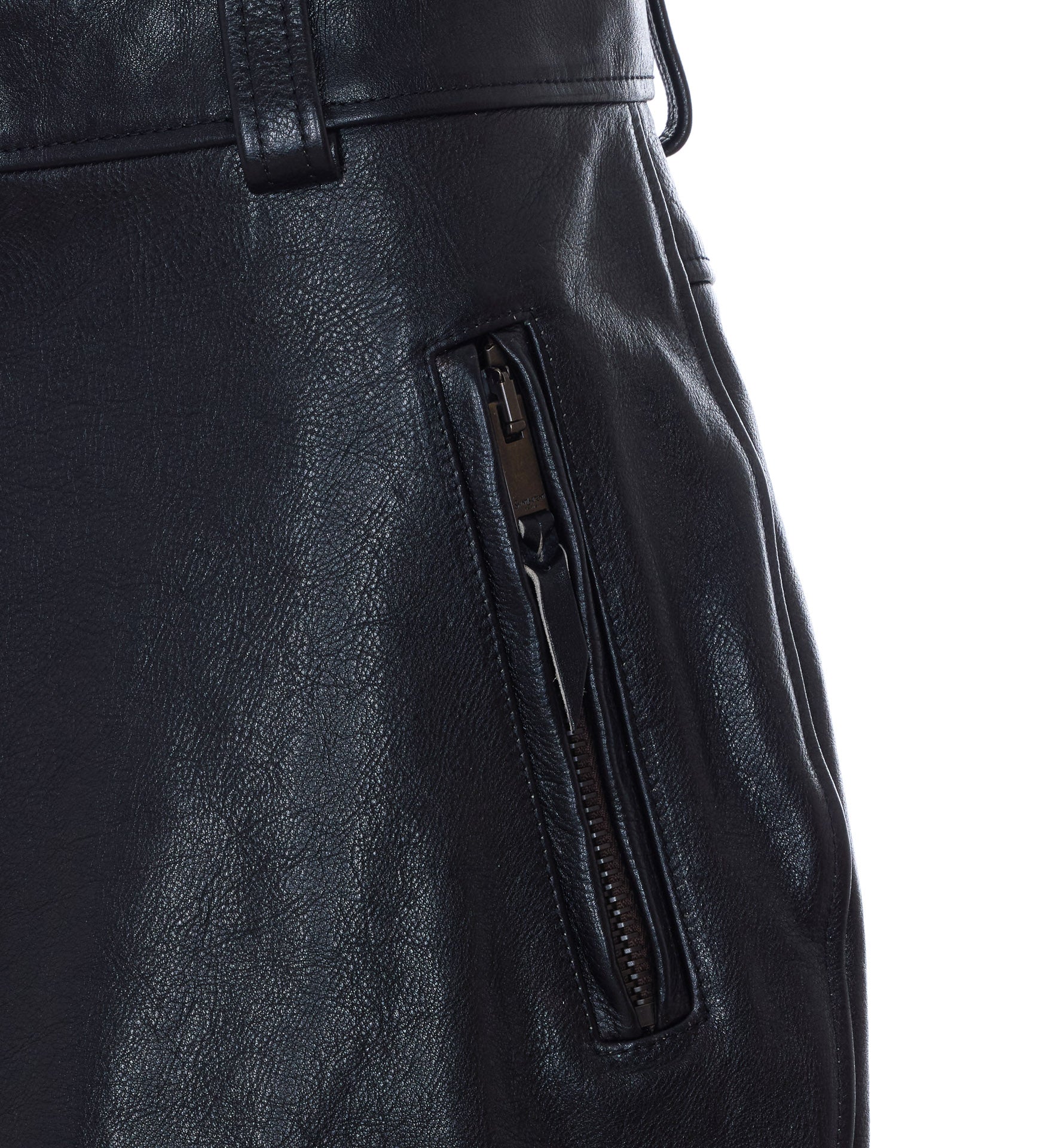Saint Laurent Jackets Black Calf Leather