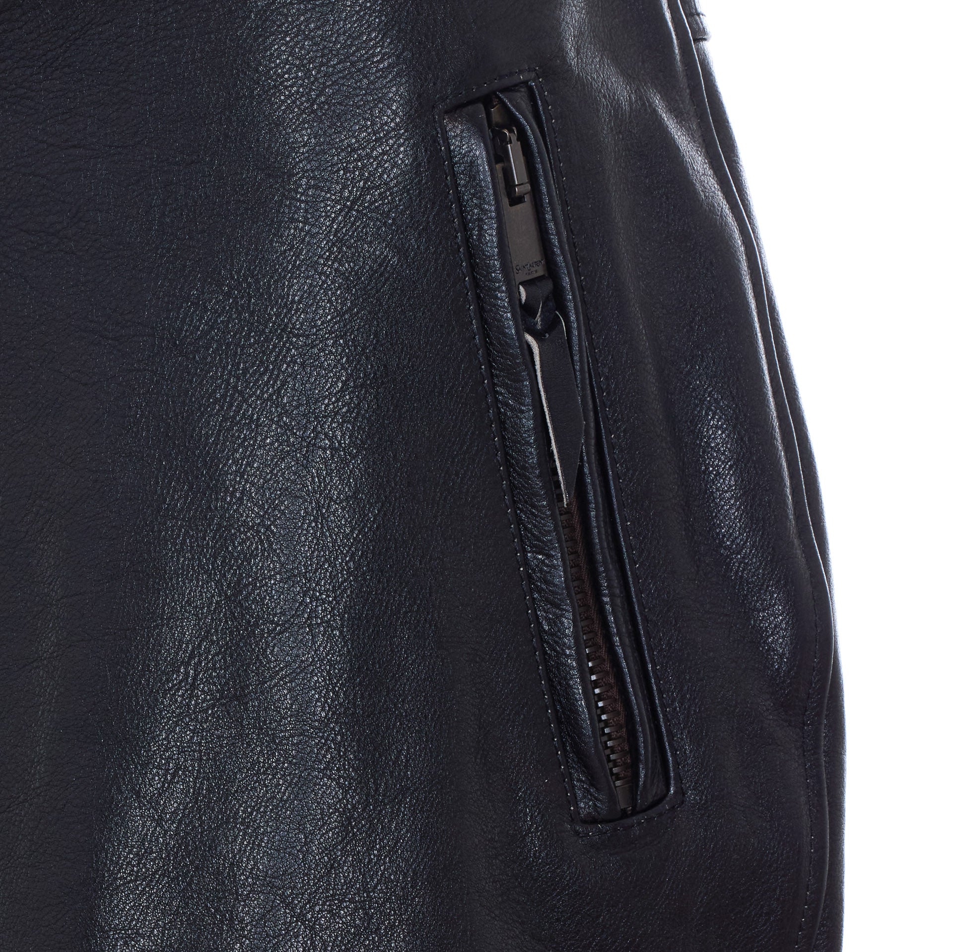 Saint Laurent Jackets Black Calf Leather