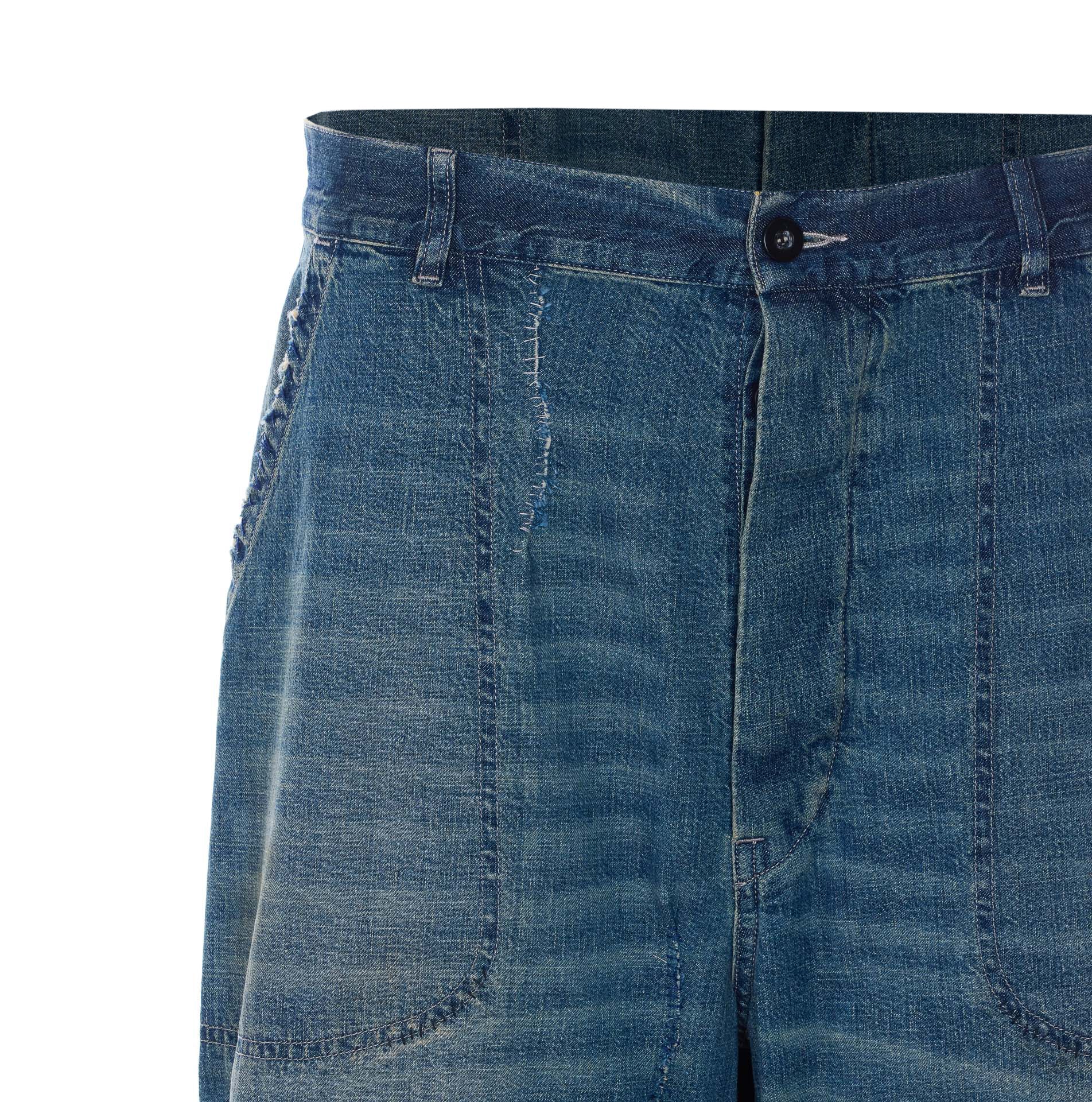 Maison Margiela Trousers Blue Cotton