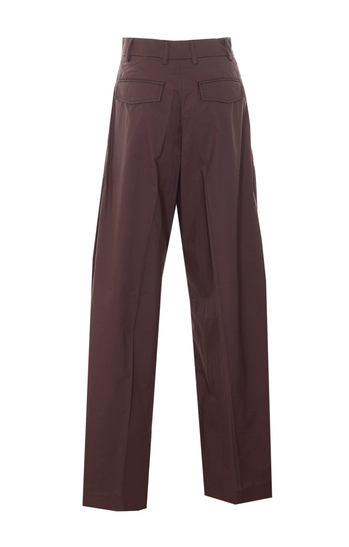The Latest Trousers Brown Cotton