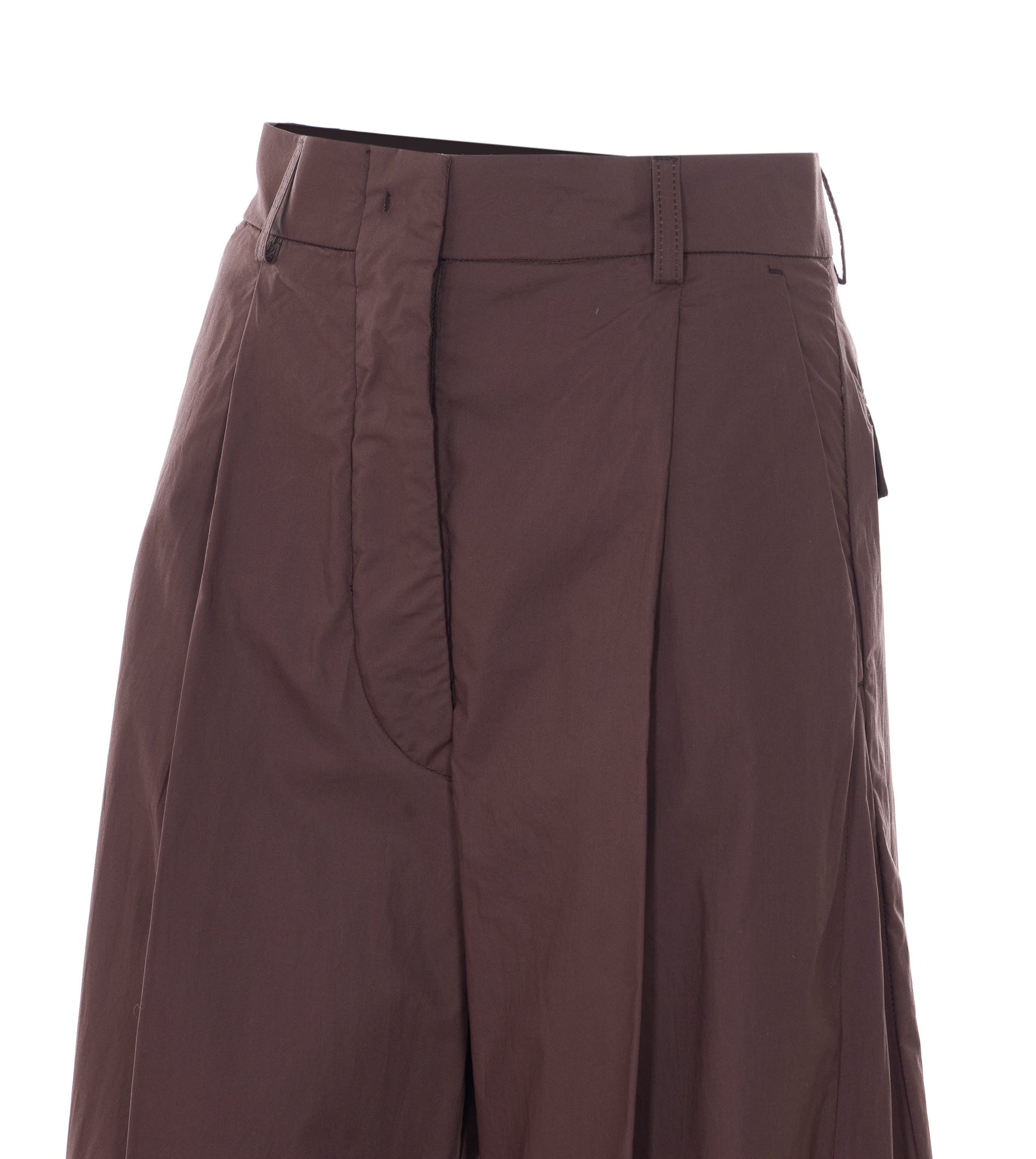 The Latest Trousers Brown Cotton