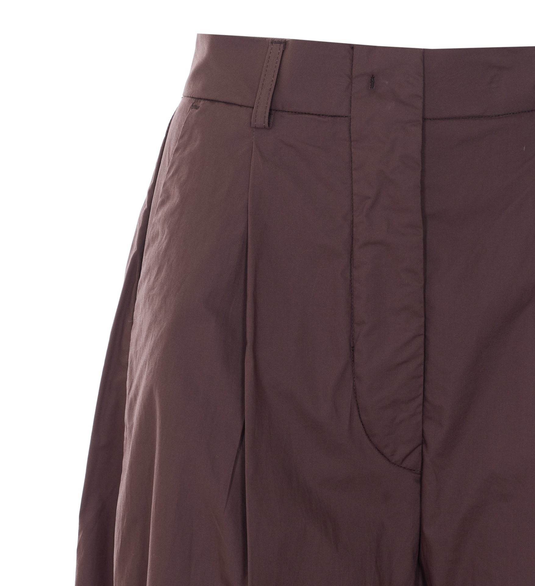 The Latest Trousers Brown Cotton