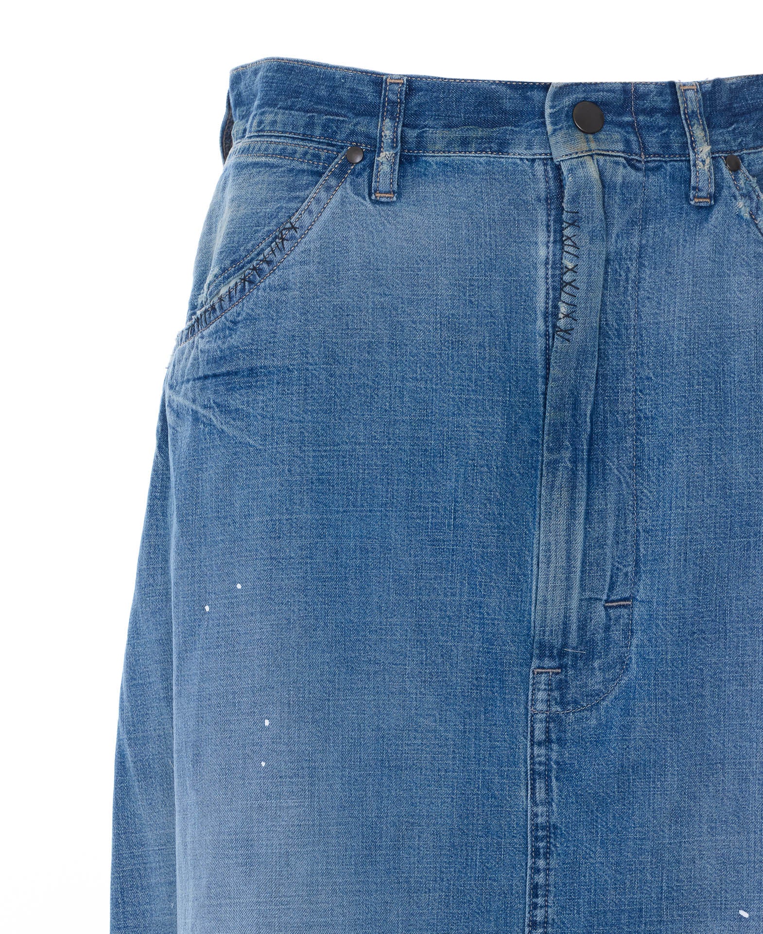 Maison Margiela Skirts Blue Cotton