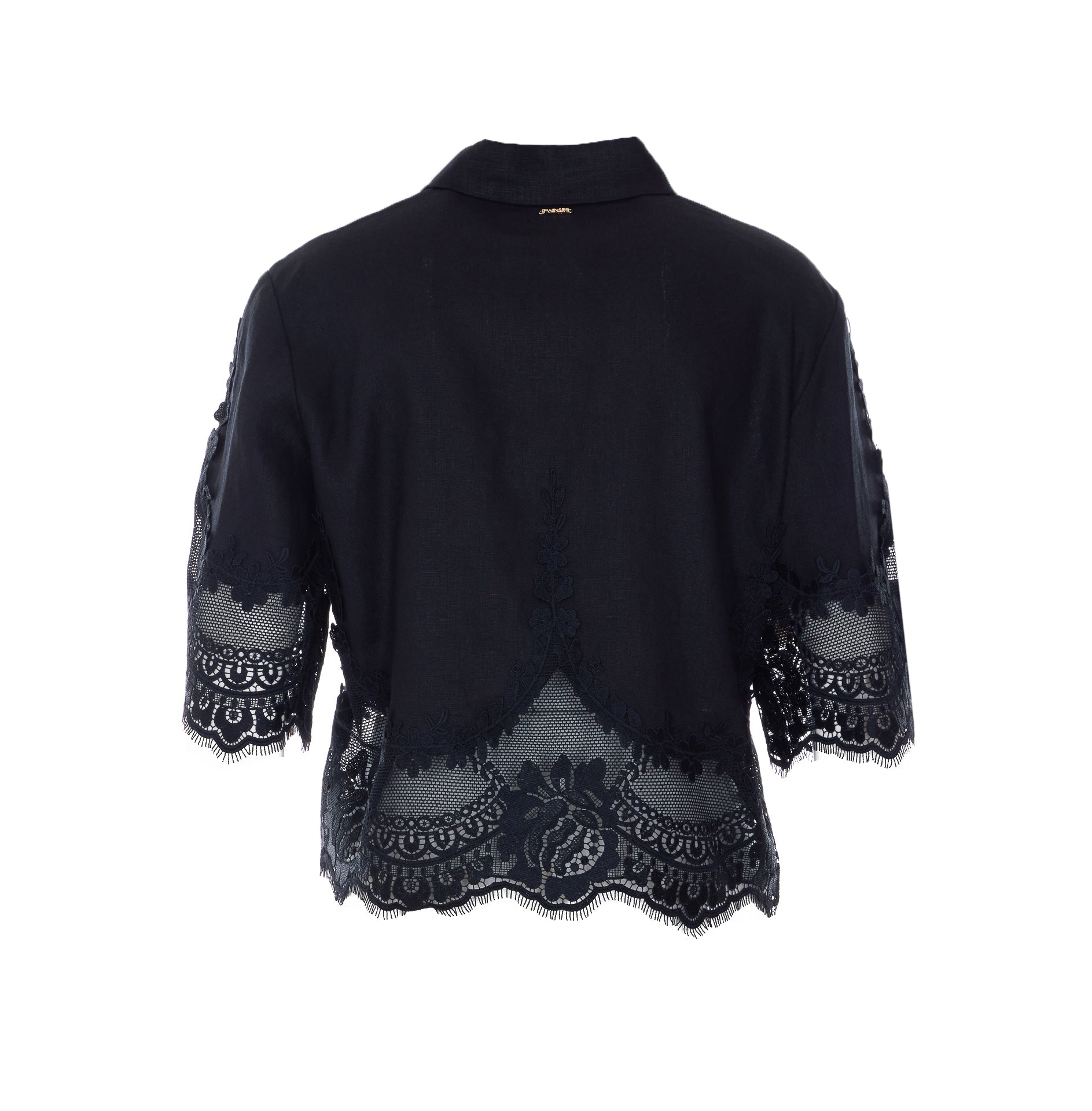 Twin-Set Shirts Black Linen