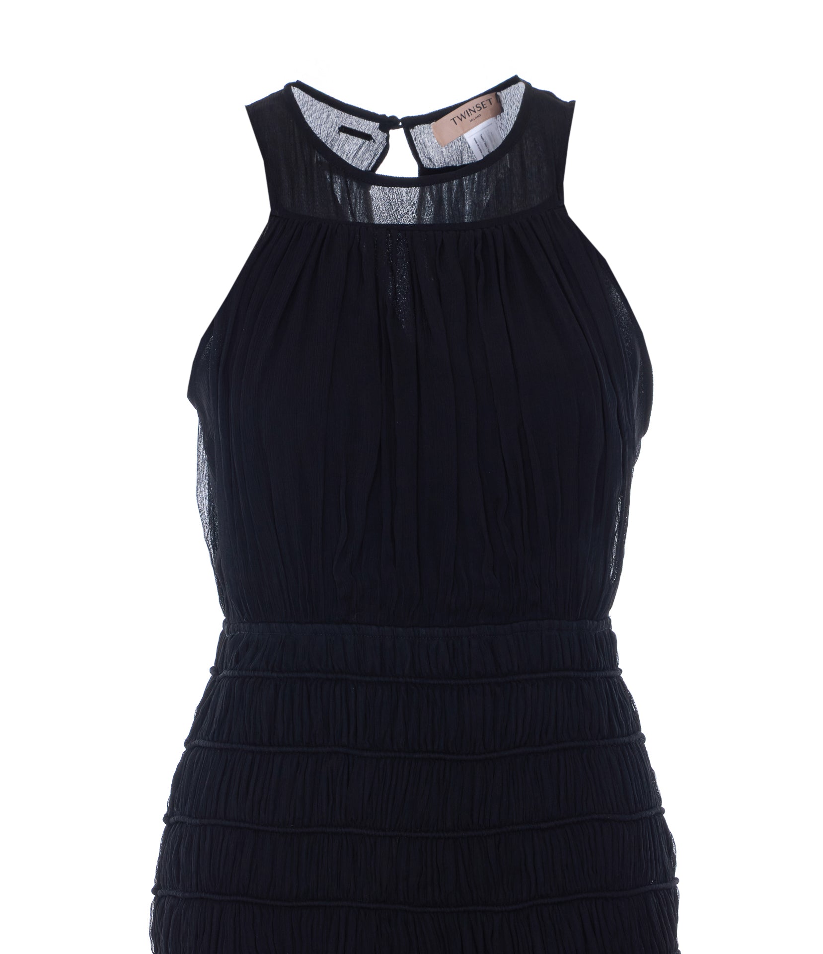 Twin-Set Dresses Black Viscose