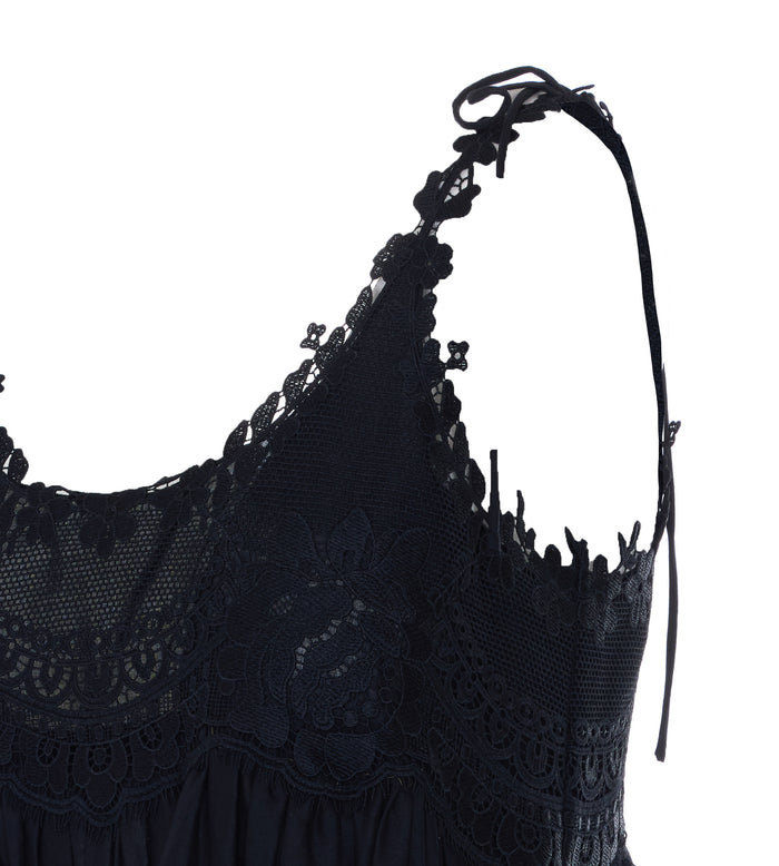 Twin-Set Dresses Black Cotton