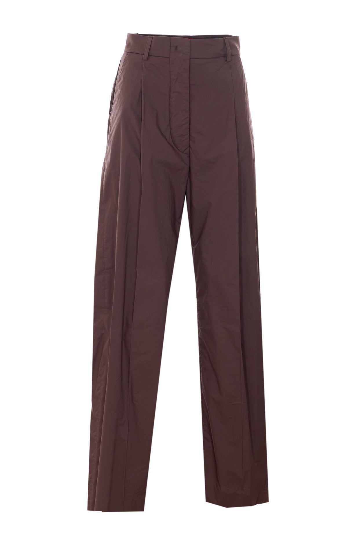 The Latest Trousers Brown Cotton