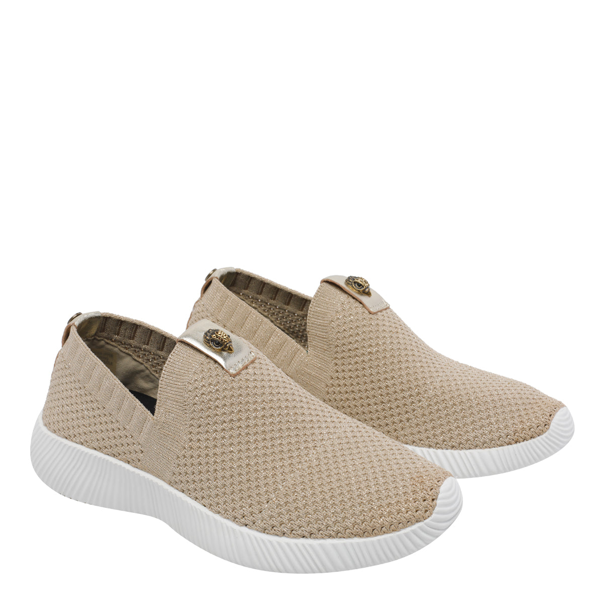 Kurt Geiger Sneakers Beige Leather/ Rubber Sole