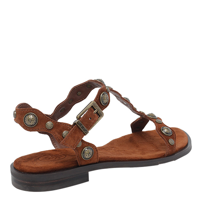 Ash Sandals Brown Suede Leather/rubber Sole