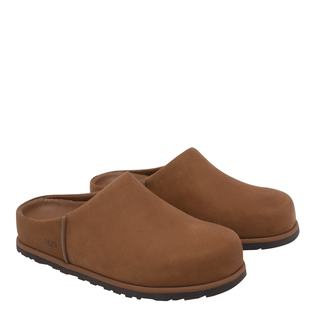 Ugg Sandals Brown Calf Leather /rubber Sole