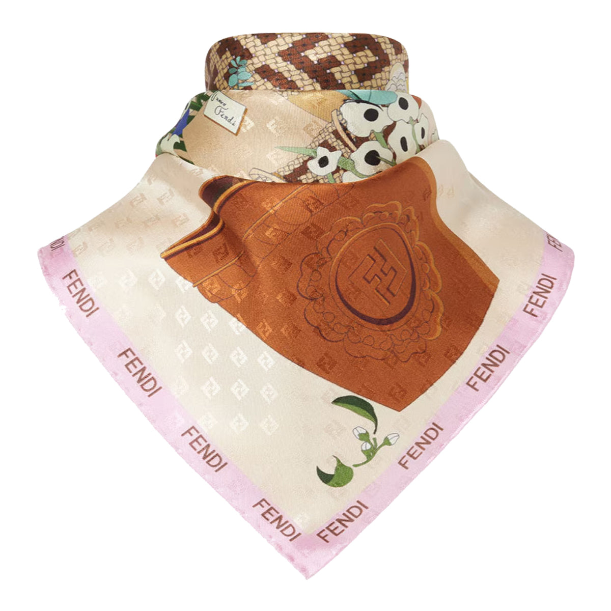 Fendi Scarfs Multicolour Silk
