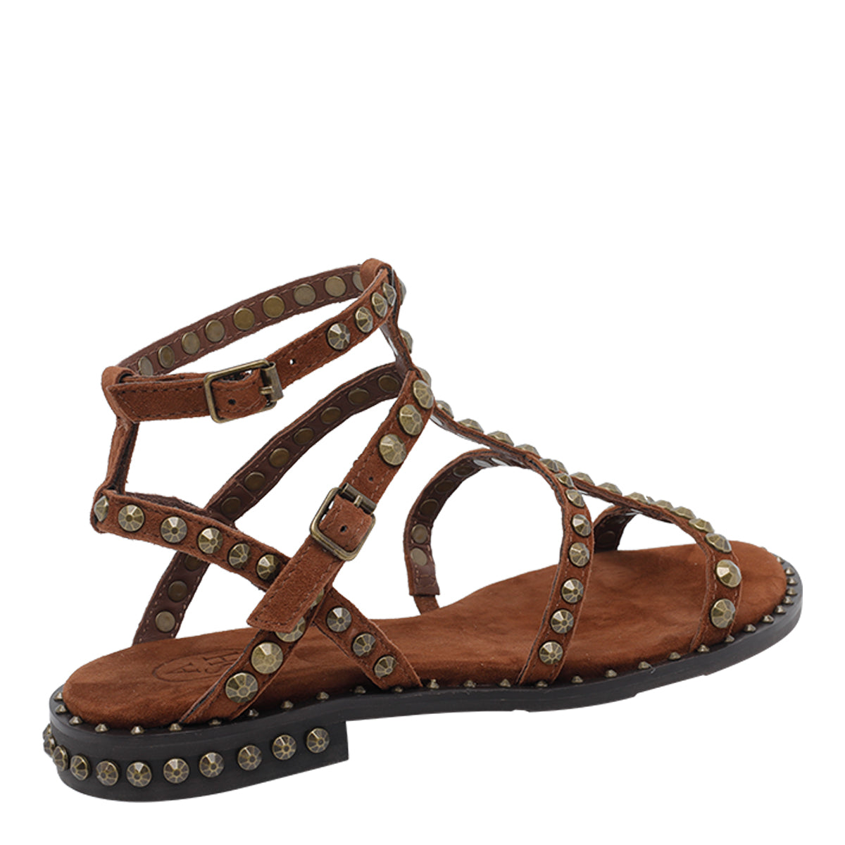 Ash Sandals Brown Suede Leather/rubber Sole