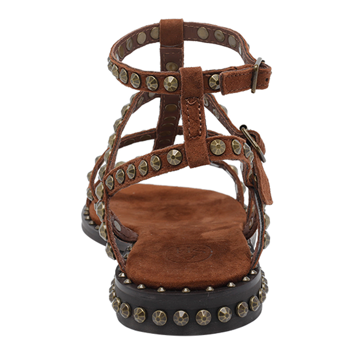 Ash Sandals Brown Suede Leather/rubber Sole
