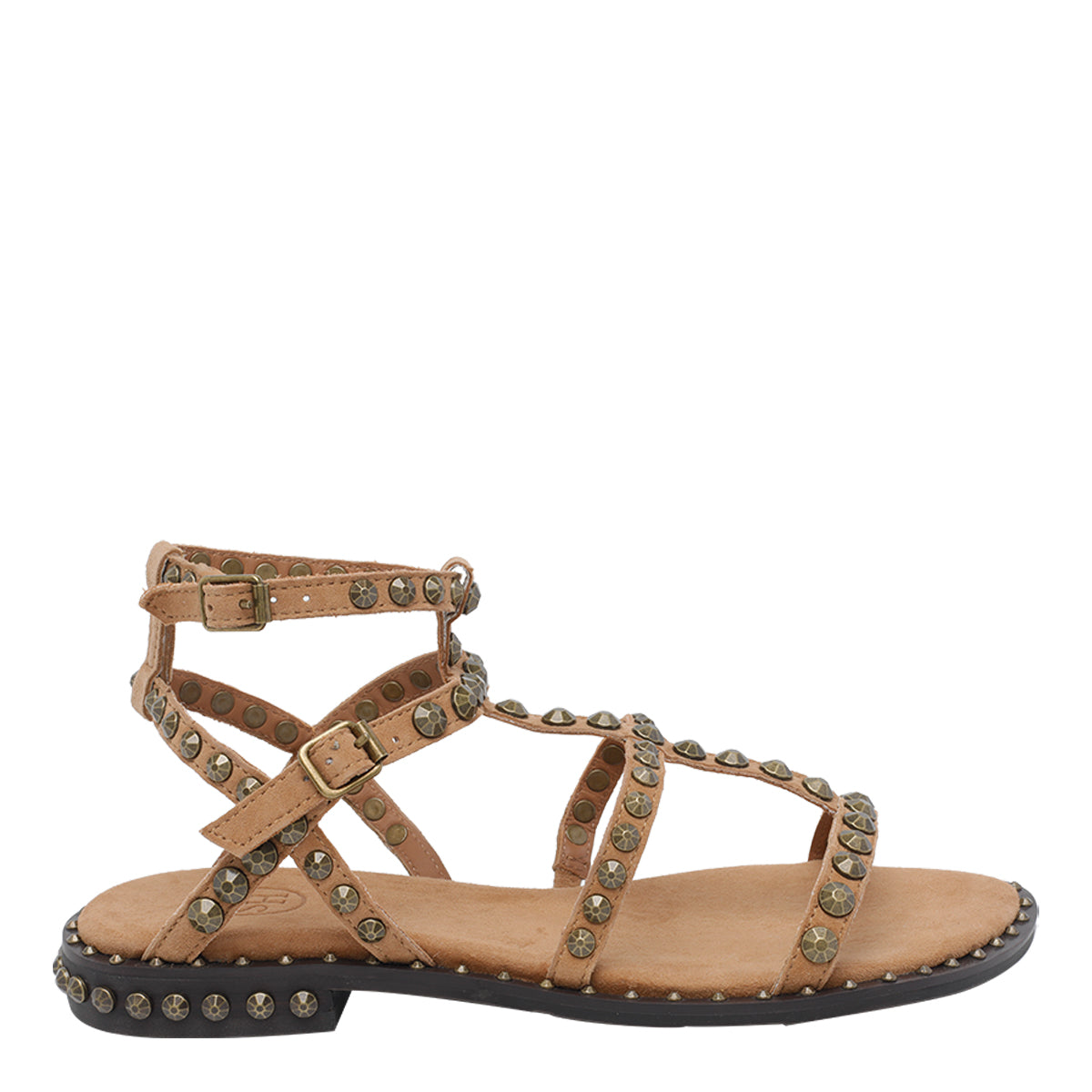 Ash Sandals Brown Calf Leather/rubber Sole