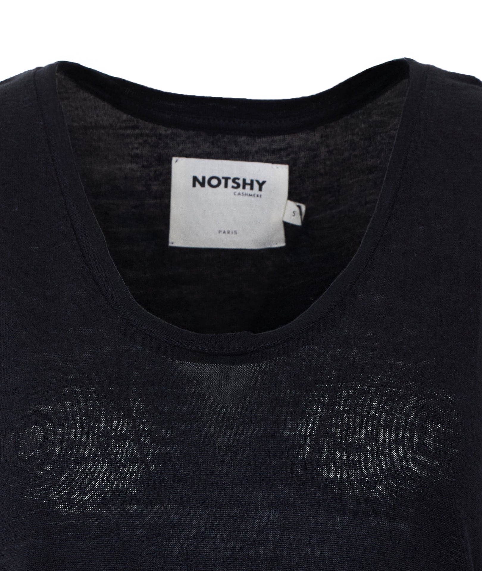 Not Shy Top Black Linen