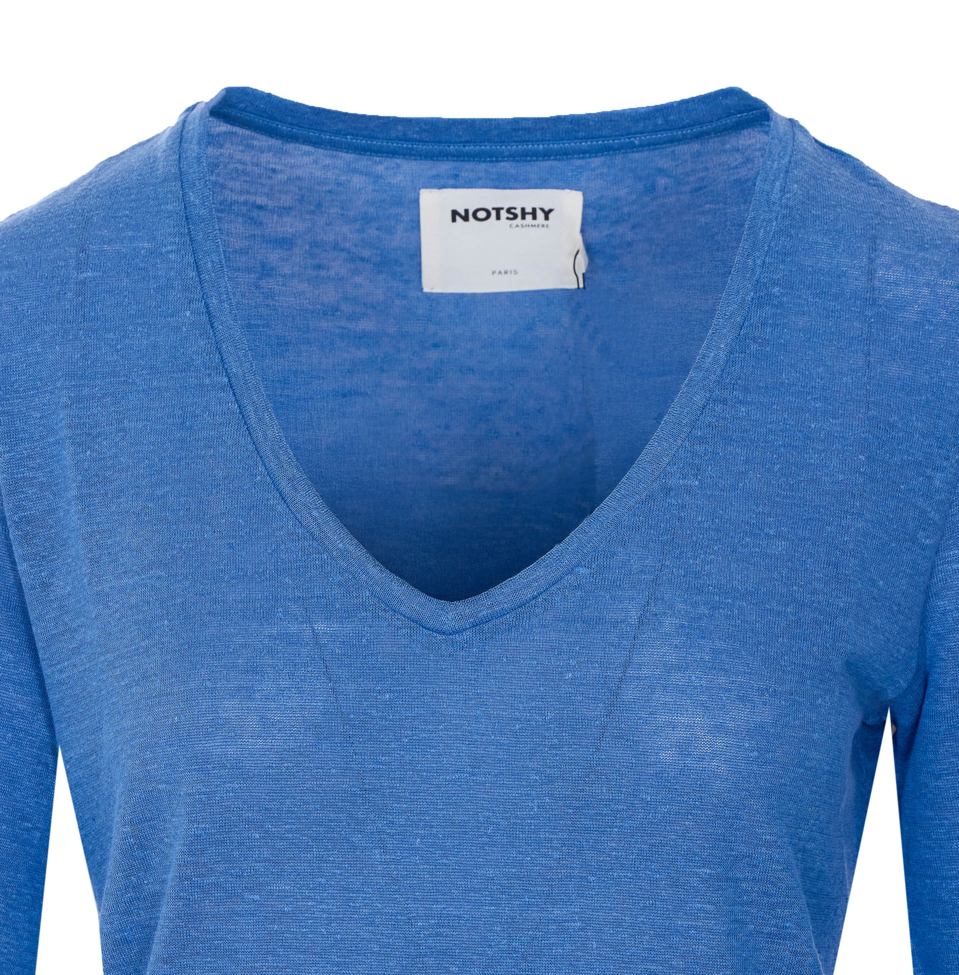 Not Shy T-Shirts And Polos Blue Linen