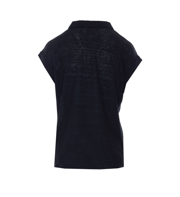 Not Shy T-Shirts And Polos Black Linen