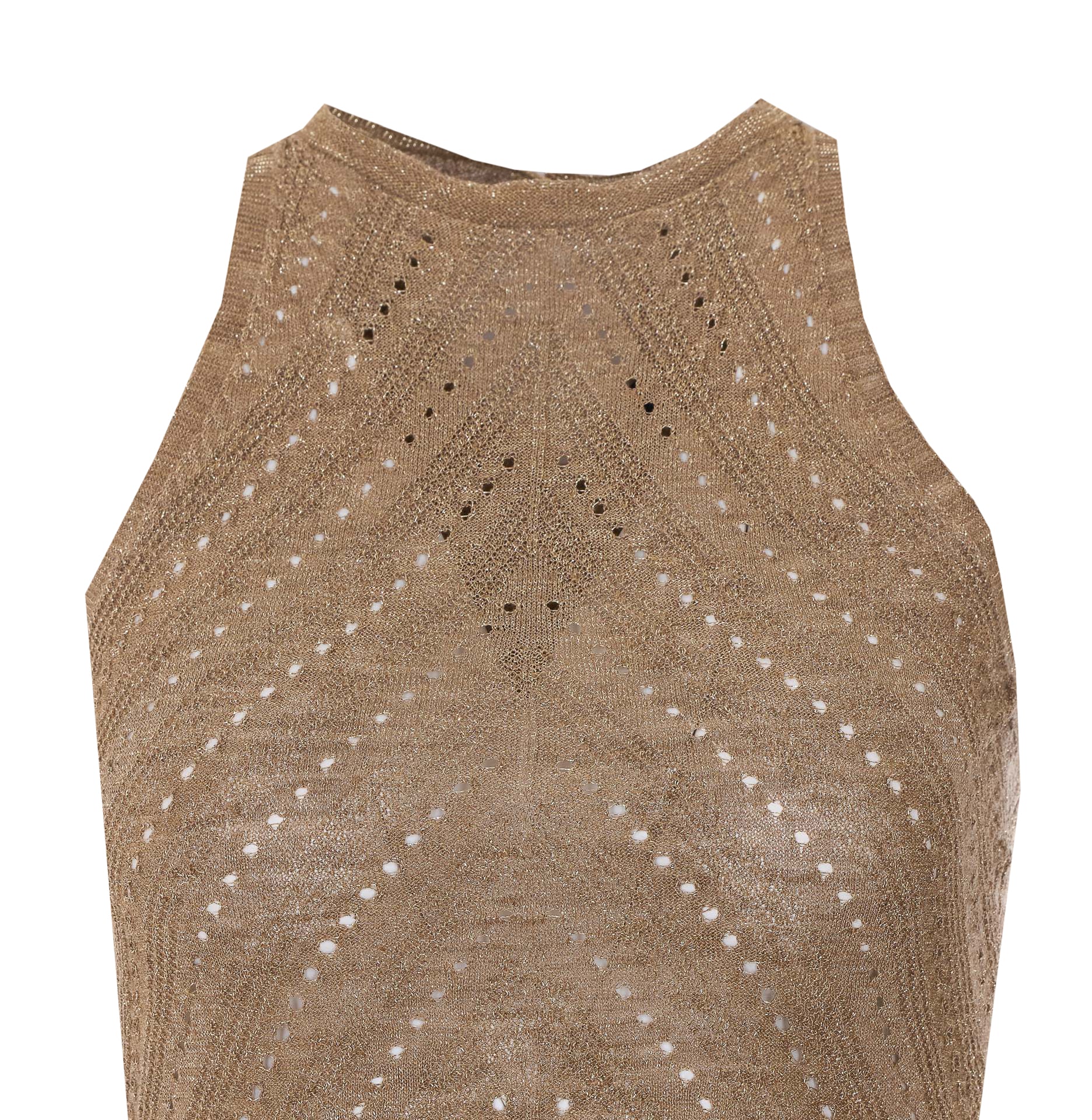 Twin-Set Top Golden Linen
