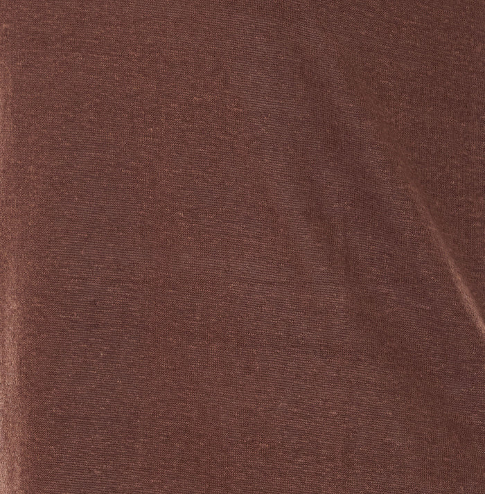 Not Shy Top Brown Linen