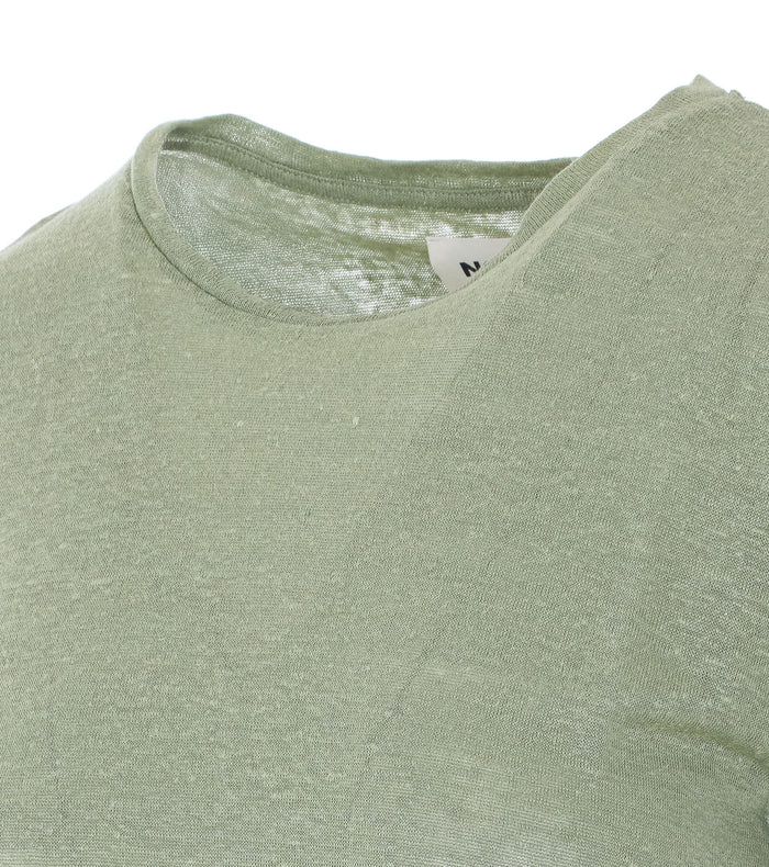 Not Shy T-Shirts And Polos Green Linen