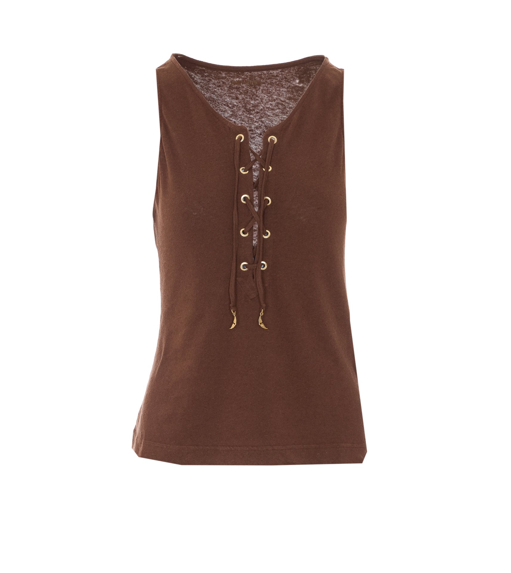 Zadig & Voltaire Top Brown Cotton